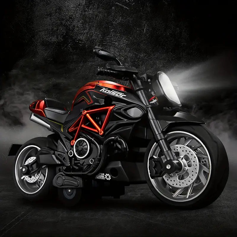 Racing Pull Back Sports Bike With Flashing Lights And Sounds