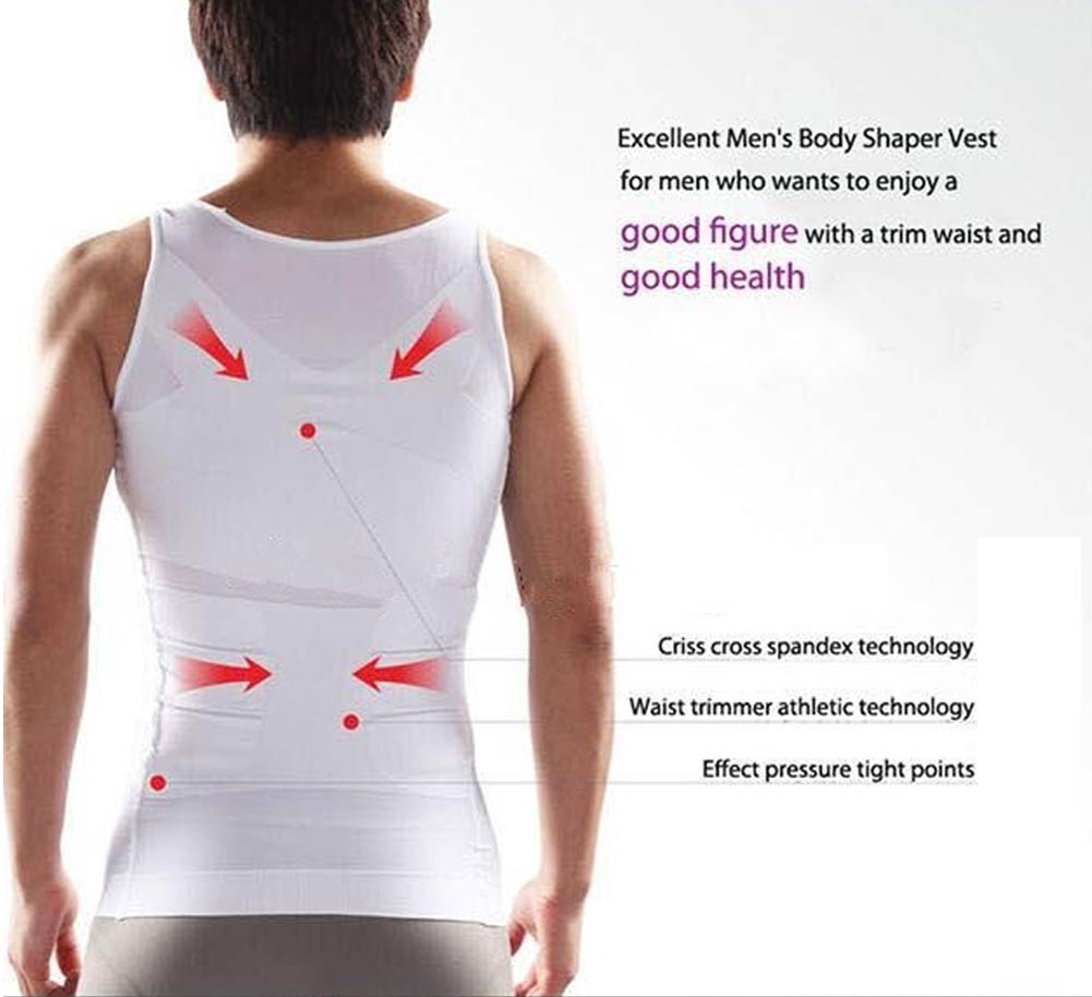 Men Slim Body Lift Shaper Body Tummy Shapers Vest Waist Muscle Girdle Shirt Posture Corrector