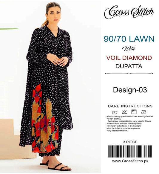 Cross Stitch Lawn 3 Piece Suit