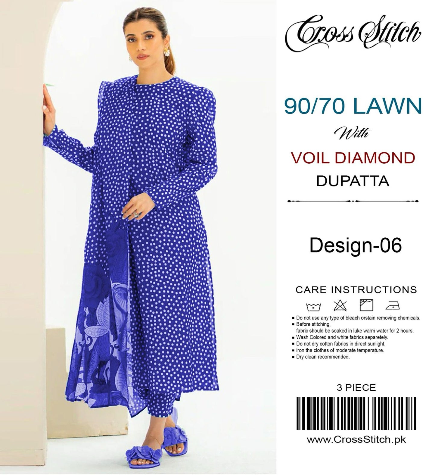 Cross Stitch Lawn 3 piece suit