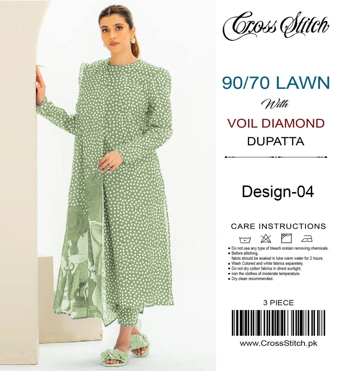 Cross Stitch Lawn 3 piece suit