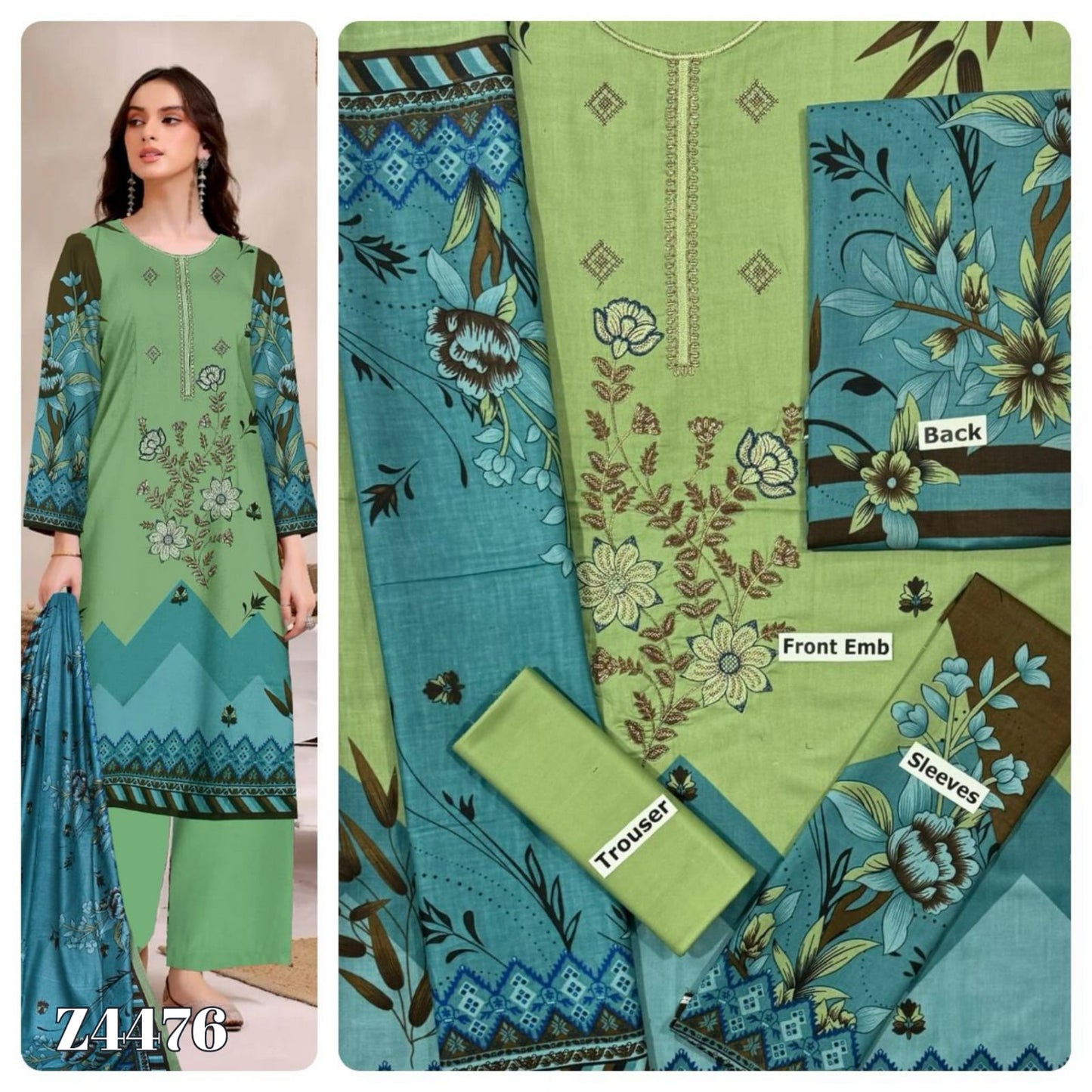 Lawn 3 Piece Ladeis Suit Good Quality