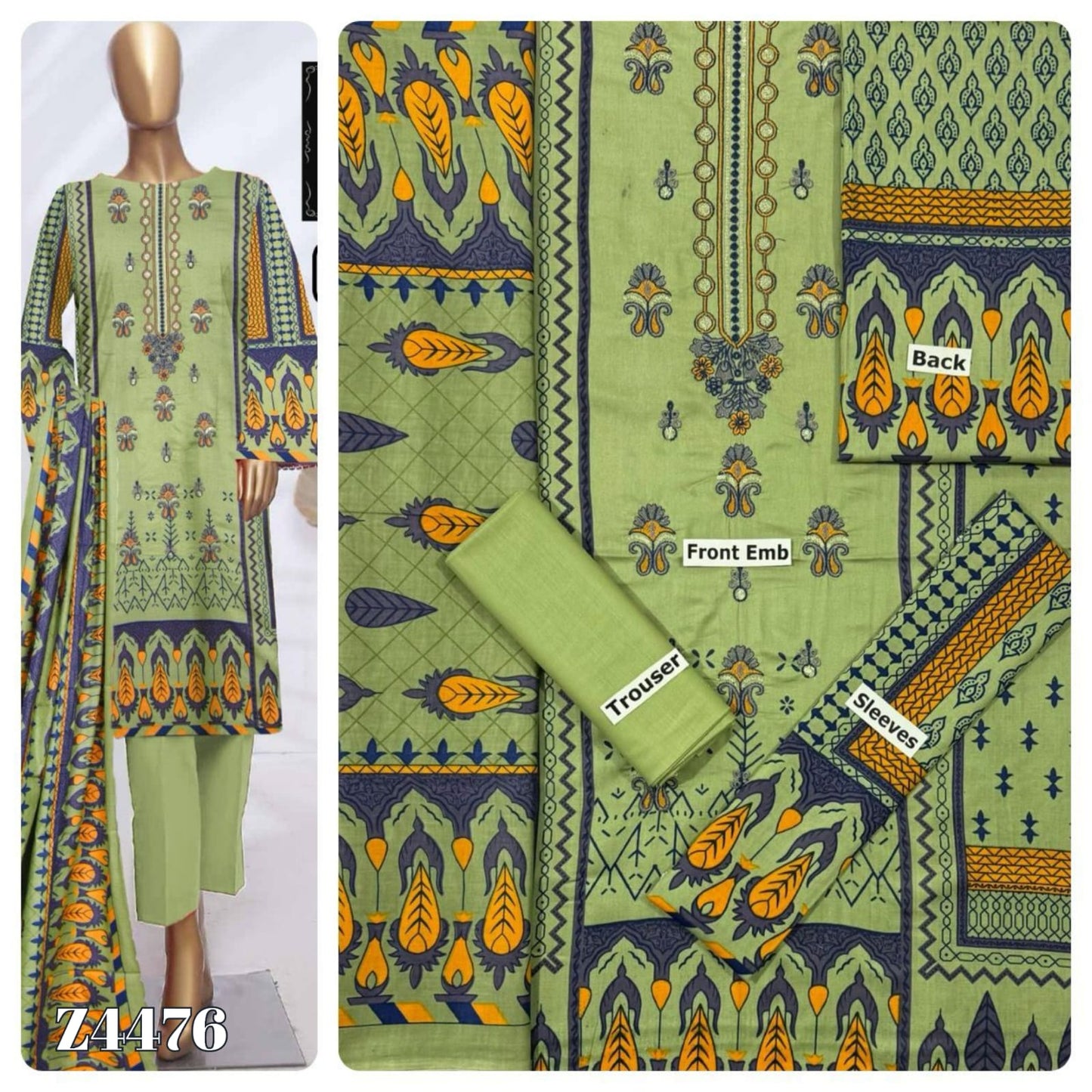 Lawn 3 Piece Ladeis Suit Good Quality