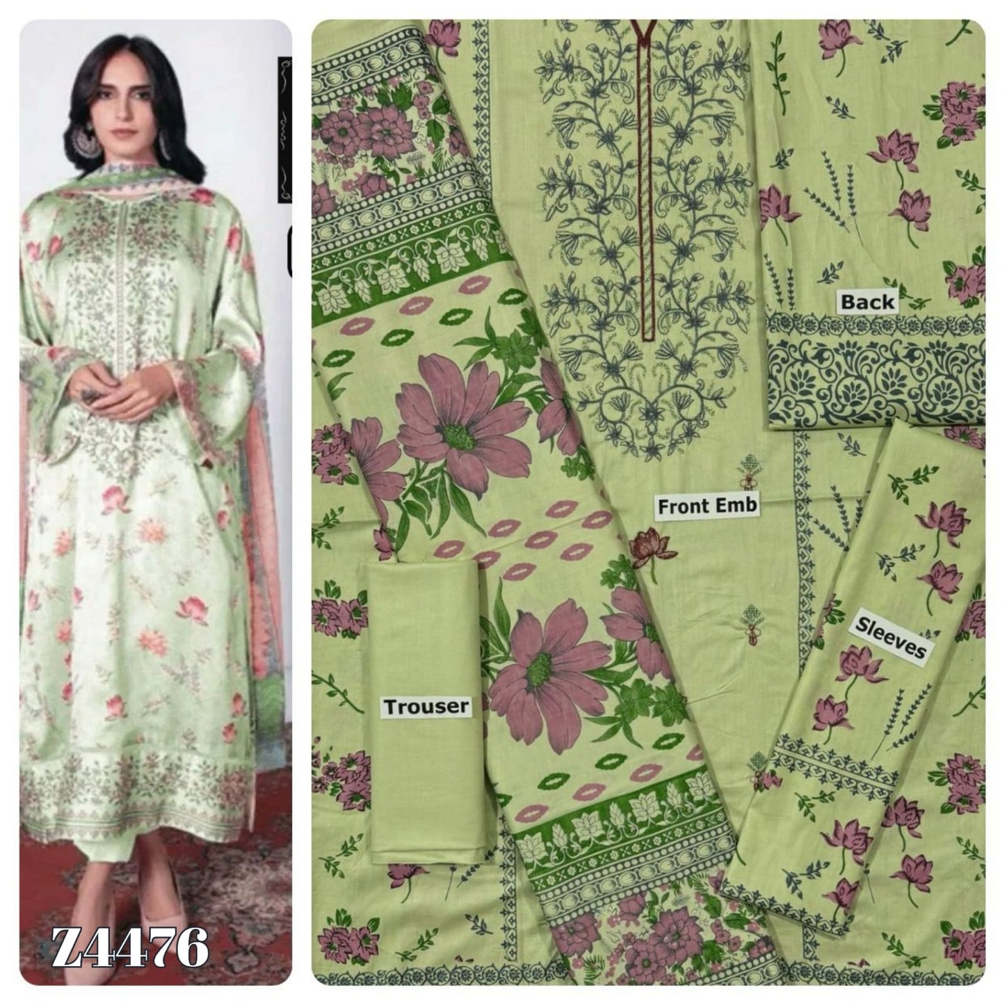 Lawn 3 Piece Ladeis Suit Good Quality