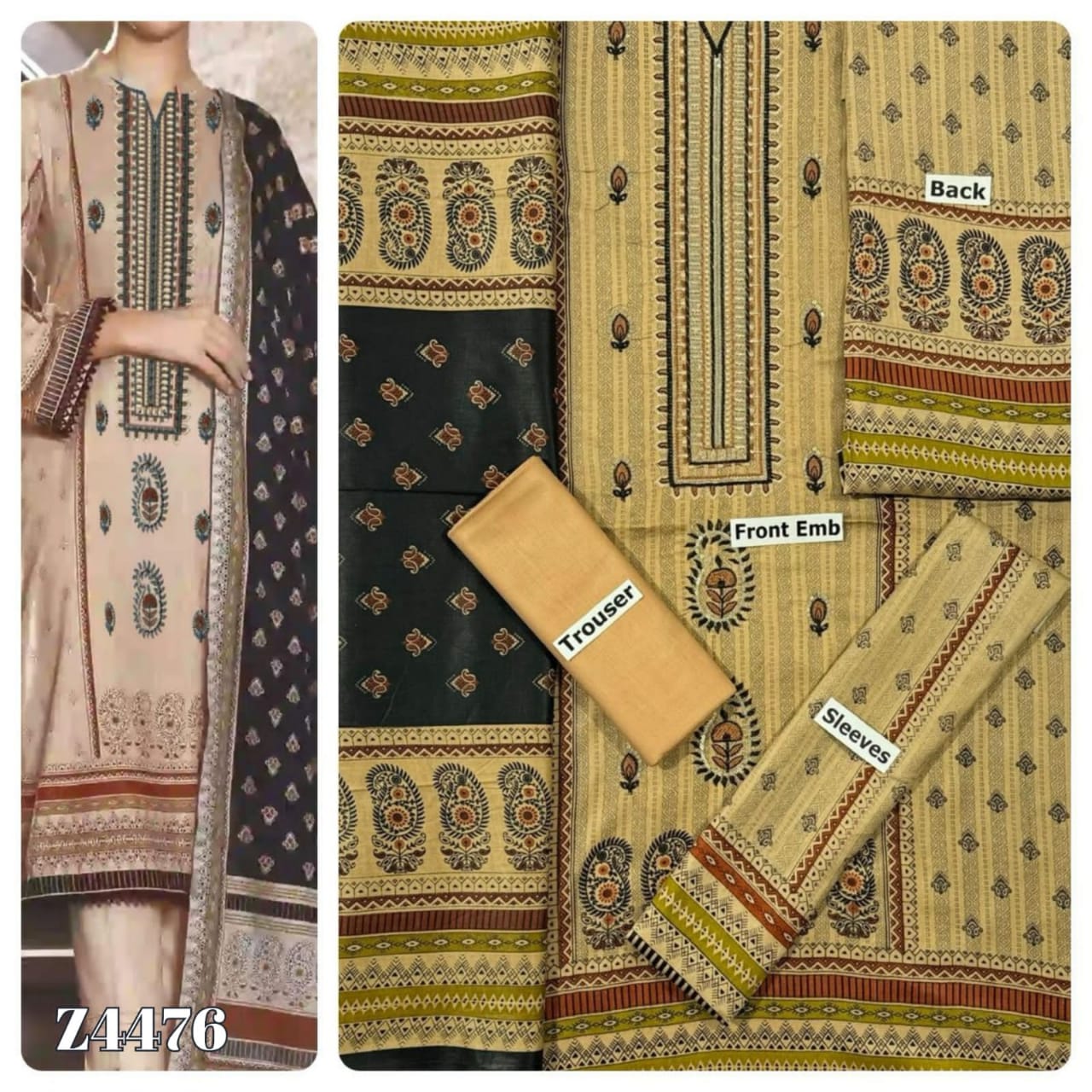 Lawn 3 Piece Ladeis Suit Good Quality