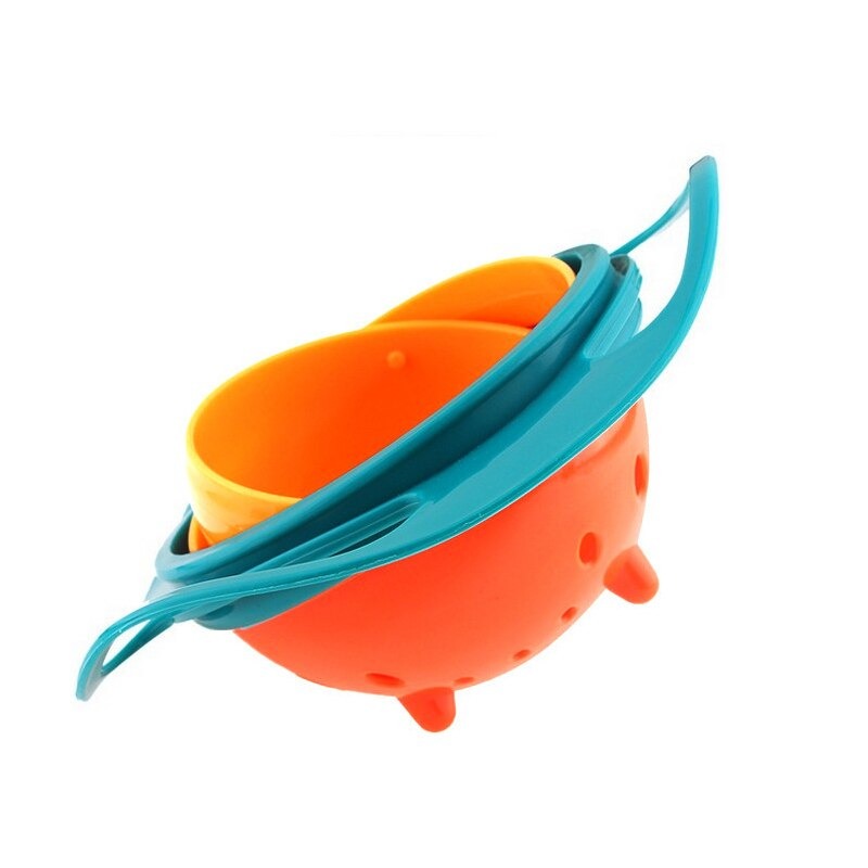 Universal Gyro Bowl 360 Rotate Spill-Proof Baby Feeding Dish Gyro Bowl Tableware