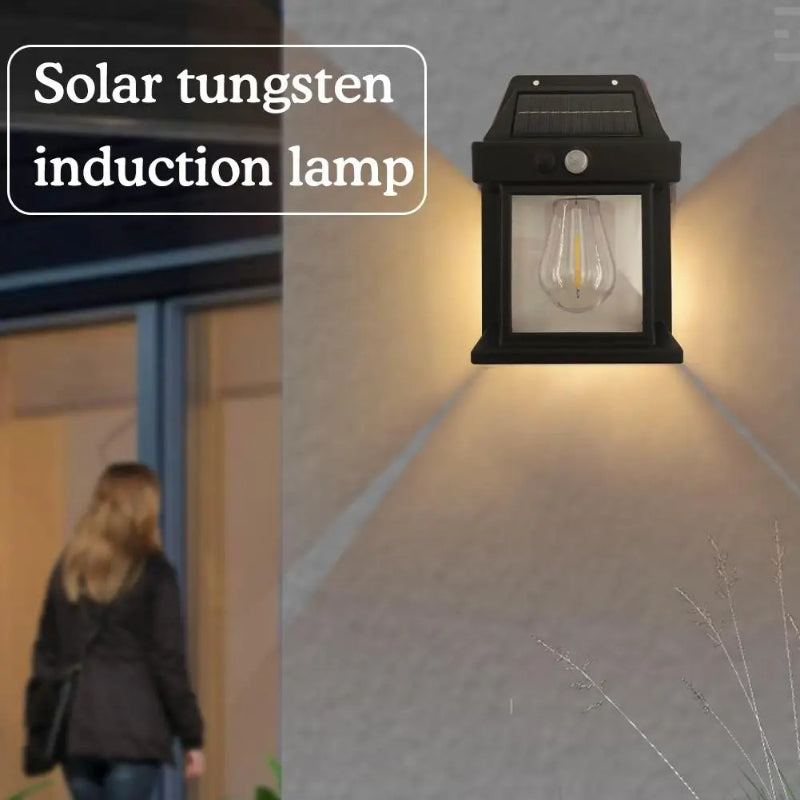 BK-888 Mini Waterproof Solar Interaction Wall Lamp With Motion Sensor Security Light, Featuring 3 Lighting Levels