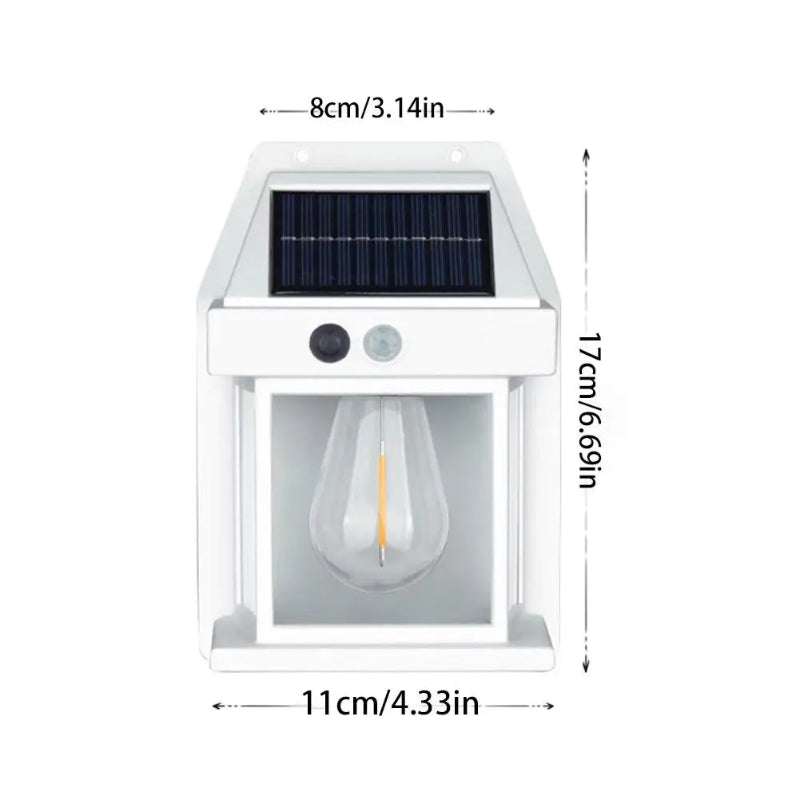 BK-888 Mini Waterproof Solar Interaction Wall Lamp With Motion Sensor Security Light, Featuring 3 Lighting Levels