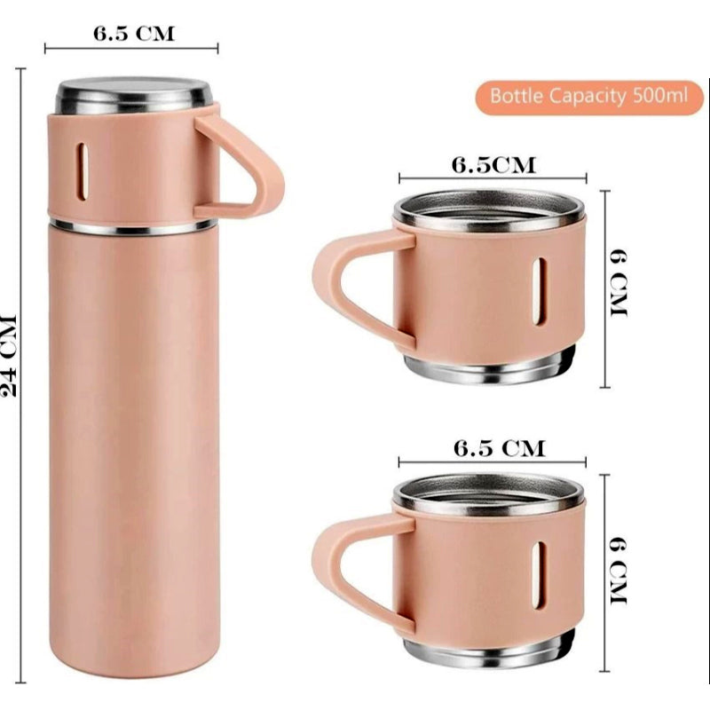 500ml High Quality Food Grade Stainless Steel Vacuum Flask Set