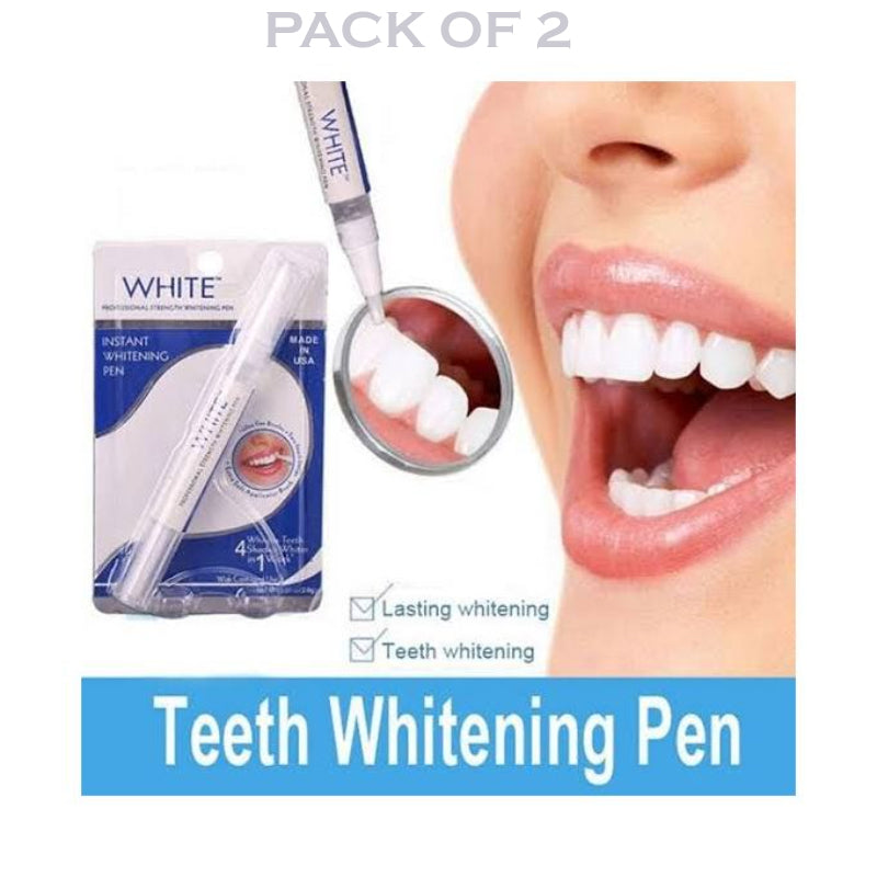 Pack Of 2 Dazzling White Hygienic Professional Strength Teeth Whitening Pens