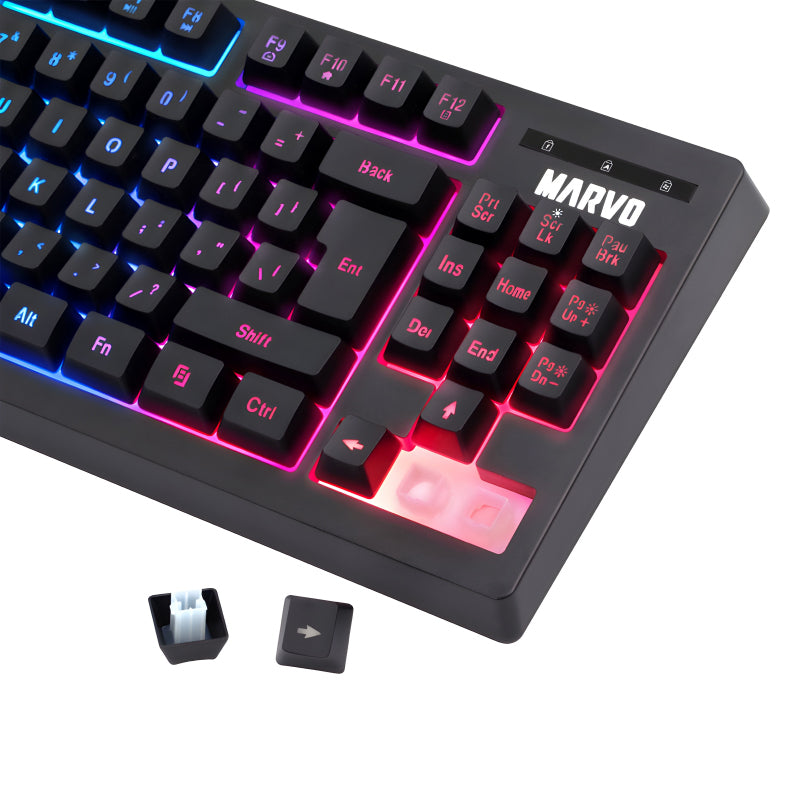 Marvo Scorpion K607 Membrane Gaming Keyboard With 3 RGB Lighting Effects