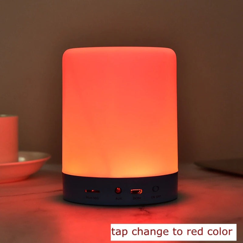 CL-671 Portable Touch Lamp With Bluetooth High Stereo Wireless Speaker And Hands-Free Calling Function