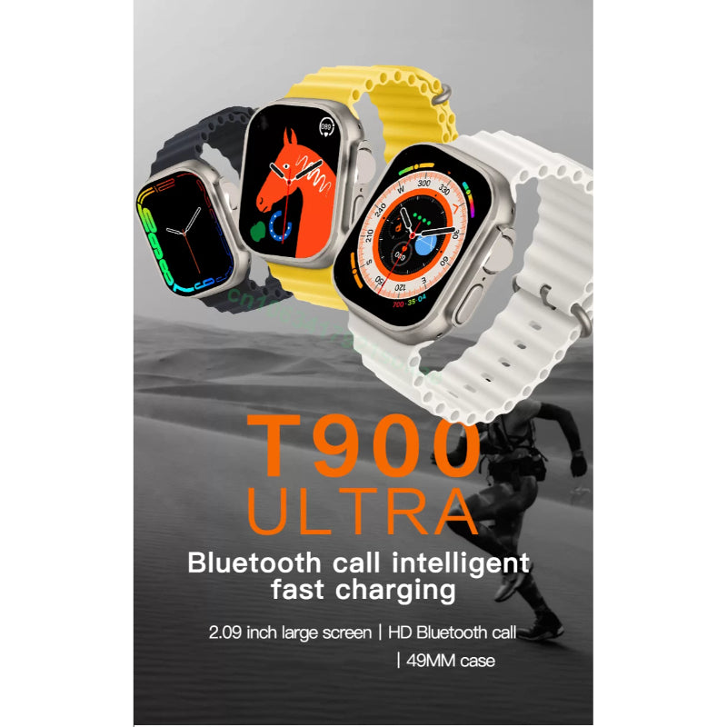 T900 Ultra Big 2.09-Inch Infinite Display Series 8 Smart Watch With Bluetooth Calling And Wireless Charging